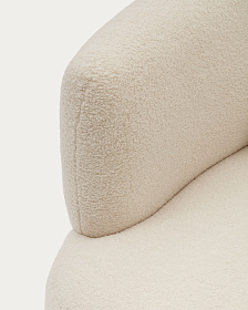 Martina Поворотное кресло в белоснежном цвете с подушкой