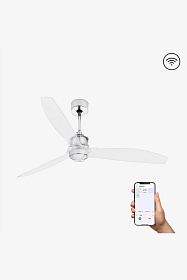 Хромированный вентилятор Just Fan DC SMART M LED