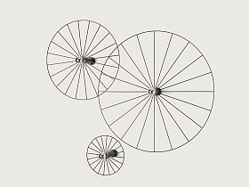 Бра Wheel 60 cm хром + цоколь 10 cm хром