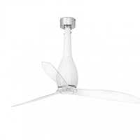 Матово-белый / прозрачный потолочный вентилятор Eterfan 128 см