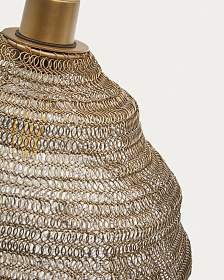Подвесной светильник Sarraco, металл золотистого цвета Ø 30 см