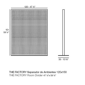 Перегородка The Factory 120x150