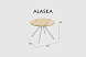 Кофейный столик Alaska TEAK NATURAL- WHITE WASH D60