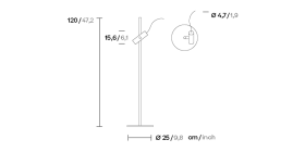 Торшер спот Dots Arabica KS5700600