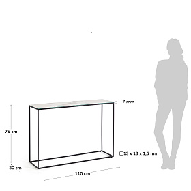 Консоль Rewena с керамической отделкой Kalos Blanco 110 x 75 см