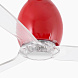 Яркий / прозрачный красный потолочный вентилятор Mini Eterfan