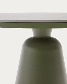 Уличный стол Tudons из алюминия с зеленой столешницей Ø120 см