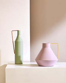 Xira Металлическая ваза розового цвета 22 см