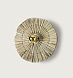 Бра Laos натуральная соломка 30 cm + цоколь 5 cm золотой металл