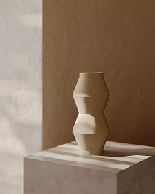 Peratallada Керамическая ваза бежевого цвета 30 см