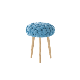 Табуретка Knitted Stools Blue