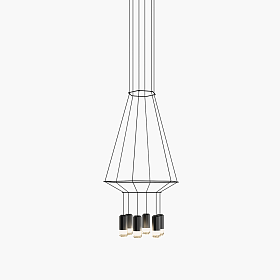 Подвесной светильник Wireflow треугольный 0306
