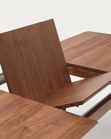 Стол раздвижной Elan из шпона и массива ореха 200 (260) x 100