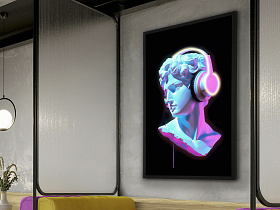 Картина Busto COLOR LED 80X120