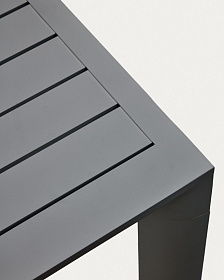 Culip Алюминиевый уличный стол с порошковым покрытием серого цвета 220 x 100 см