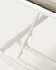 Алюминиевый шезлонг Marcona окрашенный в белый цвет