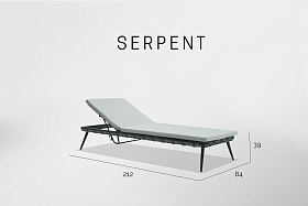 Лежак Serpent ANTHRACITE