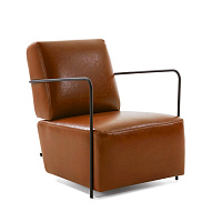 Кресло Gamer коричневая кожа