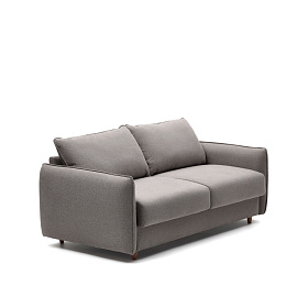 Carlota 2-местный диван-кровать из синели серого цвета