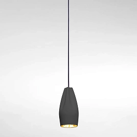 Подвесной светильник Pleat Box 13 LED черно-золотой