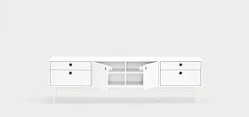 Тумба под ТВ Punto 2D4Dr белая