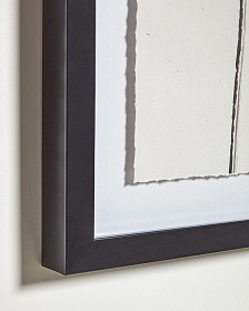 Anaisa Картина в белом цвете с черной вертикальной полосой 30 х 40 см