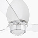 Потолочный вентилятор Mini Eterfan LED мат. белый/прозрачный 128 см