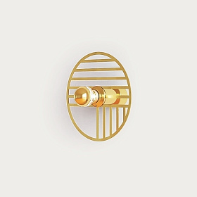 Настенный светильник Line с цоколем 10 см золотой