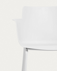 Hannia белый стул с подлокотниками