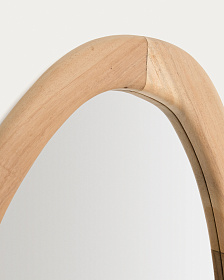 Selem Зеркало в деревянной раме с натуральной отделкой 60 x 107 см