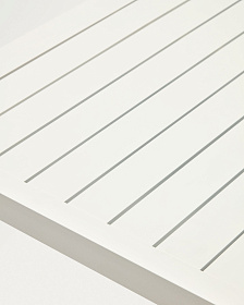 Culip Алюминиевый уличный стол с порошковым покрытием белого цвета 180 x 90 см