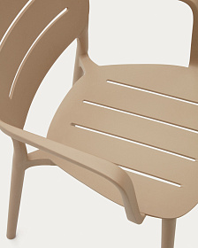 Садовый стул Morella из бежевого пластика