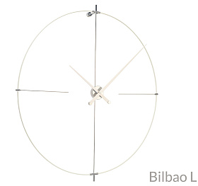 Настенные часы Bilbao L белые