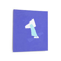 Zoeli синяя абстрактная картина 50 х 50 см