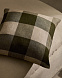 Solin Чехол на подушку из льна и хлопка в зеленую клетку, 50 x 50 см