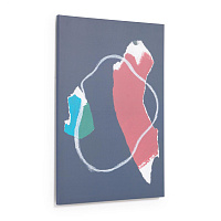 Zoeli сине-красная абстрактная картина 60 х 90 см