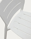Уличный полубарный стул Morella из белого пластика 65 см