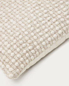 Mascarell Чехол на подушку из белого хлопка и полипропилена 45 x 45 см